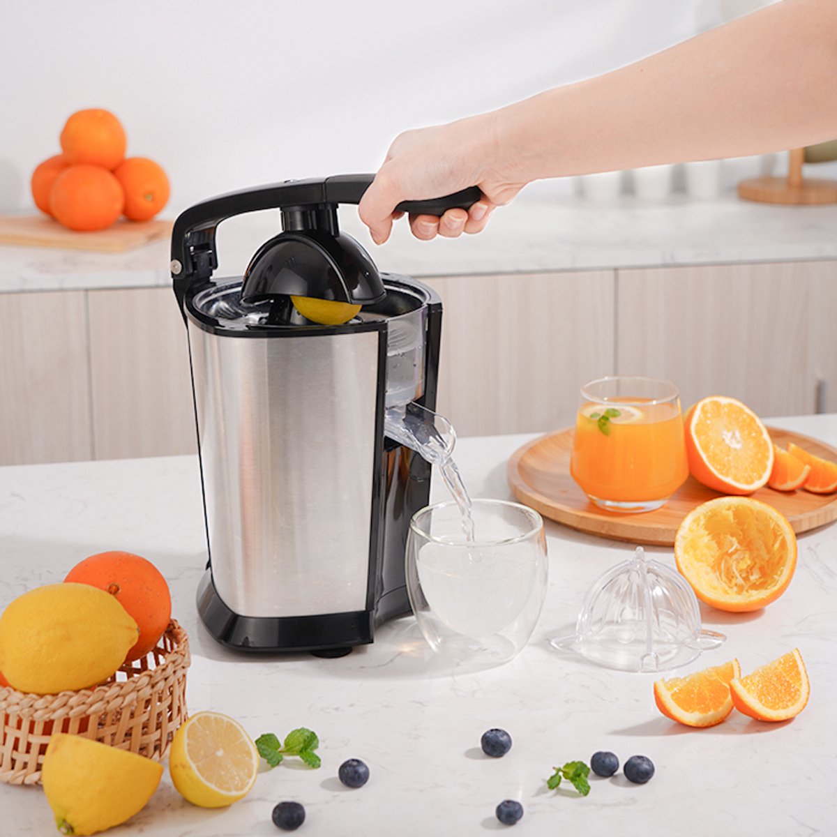 MATTI® Citruspers Electrisch - 160W RVS Pershendel thumbnail 3