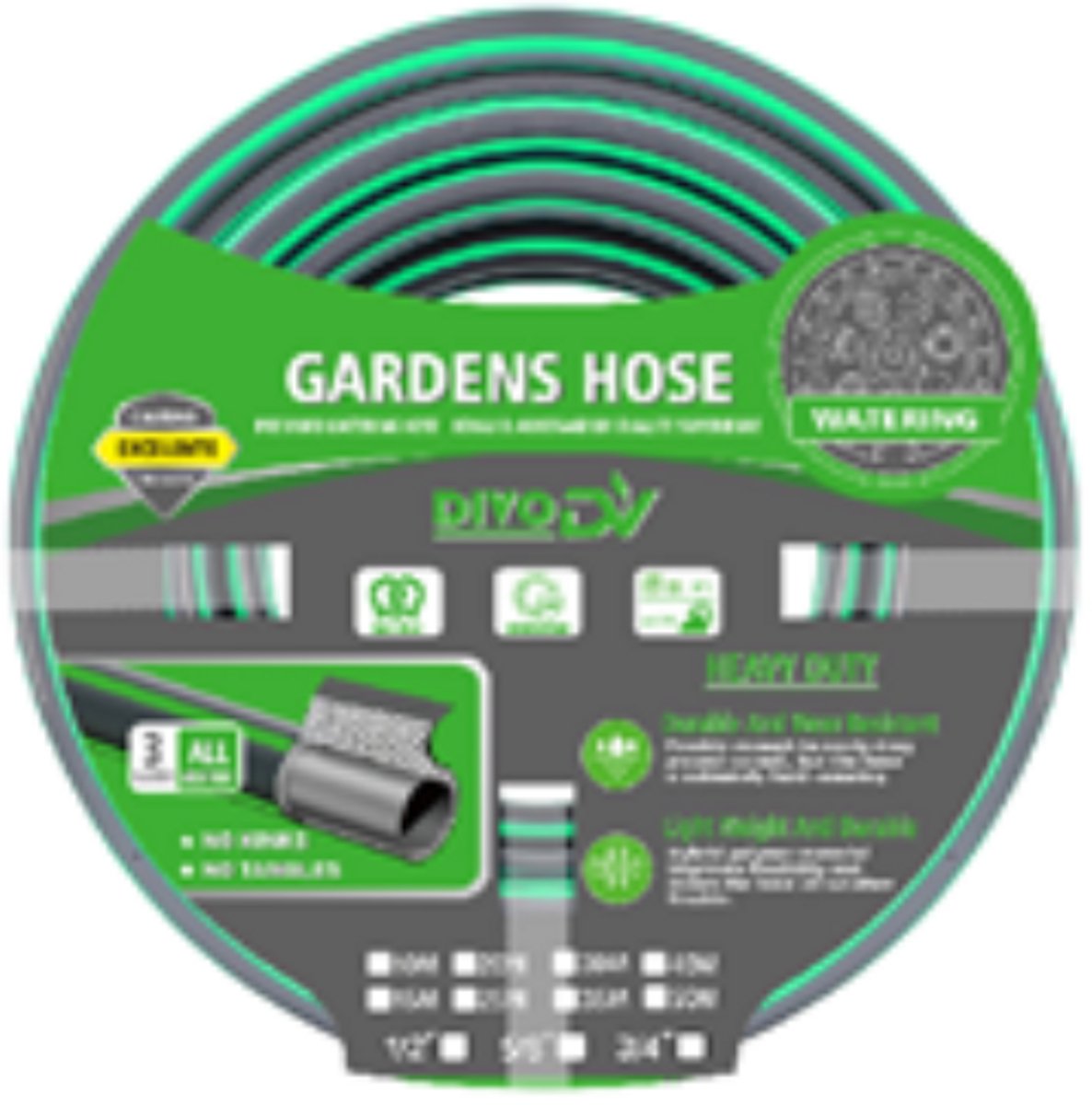 Tuinslang 30M 1/2 inch – Flexibel, Knikvrij & Slijtvast – Voor Tuin, Gazon & Planten – tuinslang 30 meter – tuinslangen – 88631
