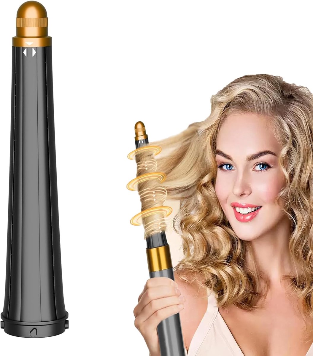 krulbevestiging voor Dyson Airwrap HS01 HS05, 20-36 mm, het nieuwe conische ontwerp, krulvaten, bevestigingsonderdelen (goudkleurig)