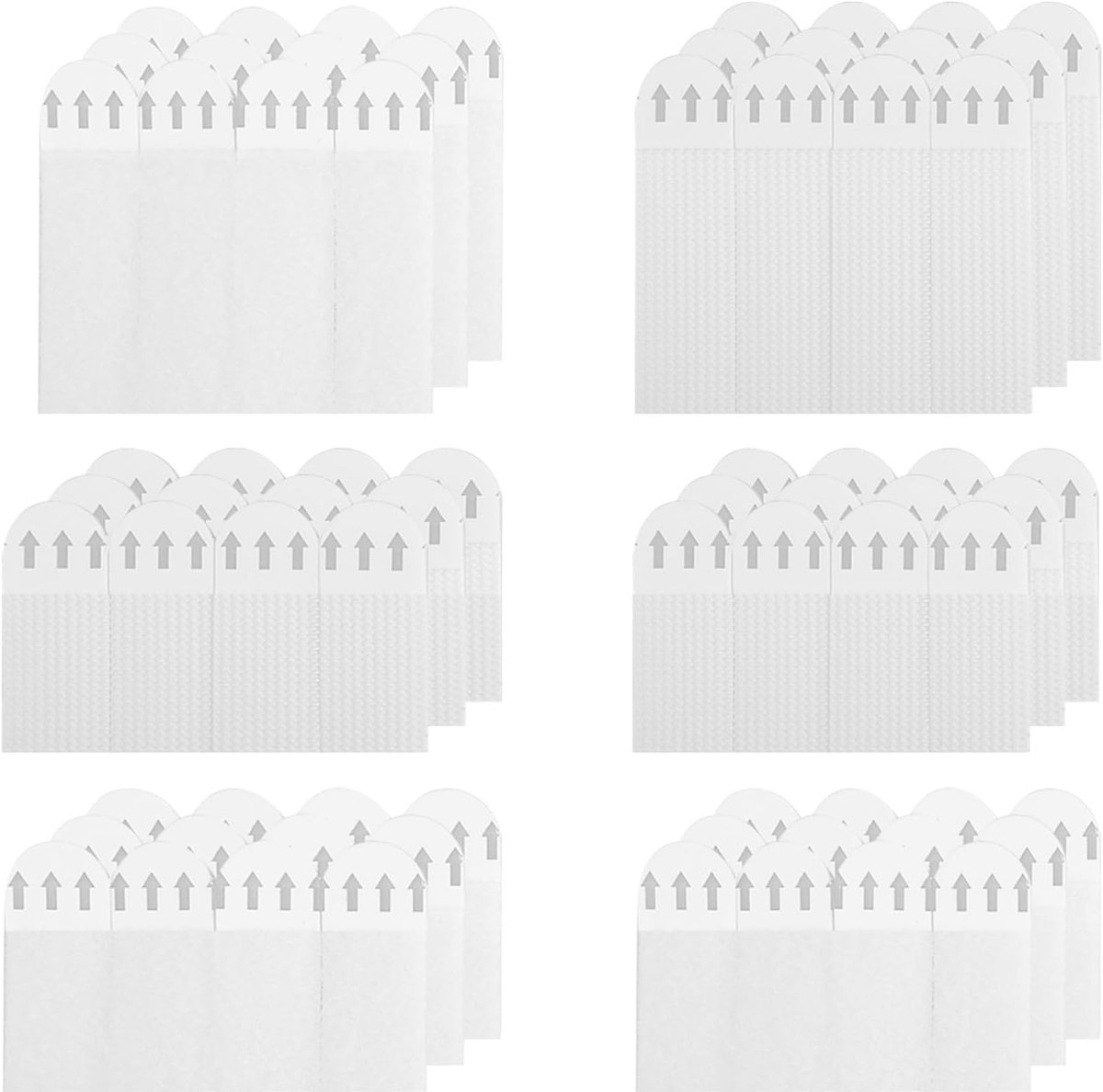 Set van 36 Paar (72 Strips) met Ophanglussen, Zelfklevend en Waterdicht voor Fotolijsten en Decoraties zonder Boren