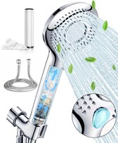VITASENSE® Douchekop met Hoge druk - Doucheslang en Waterfilter - 3 Sproeistanden Doucheset Regendouche - Waterbesparend