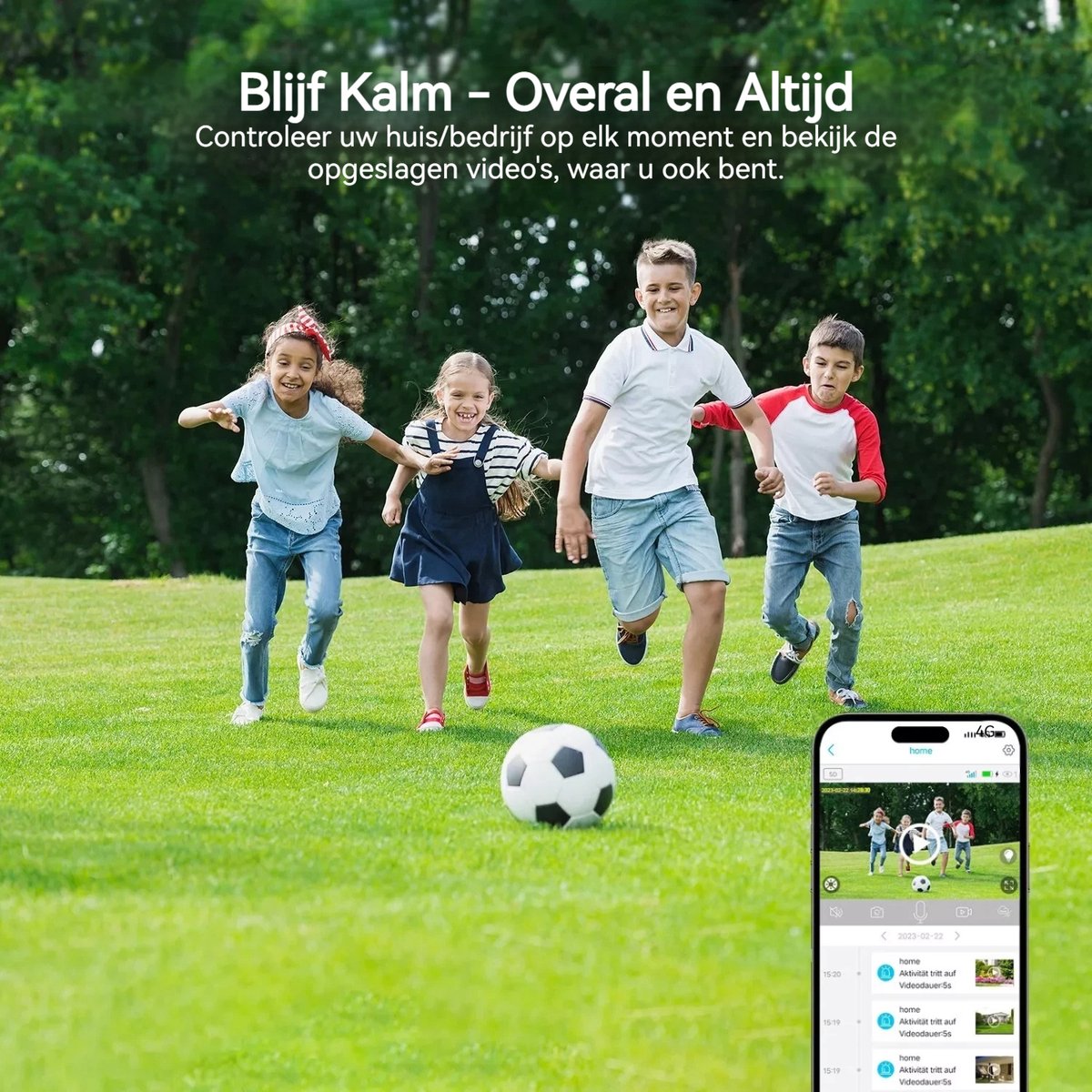 ieGeek 4G LTE mobiele beveiligingscamera draadloos buiten, 2K geen wifi zonne-energie camera ingebouwde simkaart, 2-weg praatcamera's voor thuisbeveiliging met PIR-bewegingsdetectie, IP66, nachtzicht, schijnwerpers, 2 stuks – foto 3