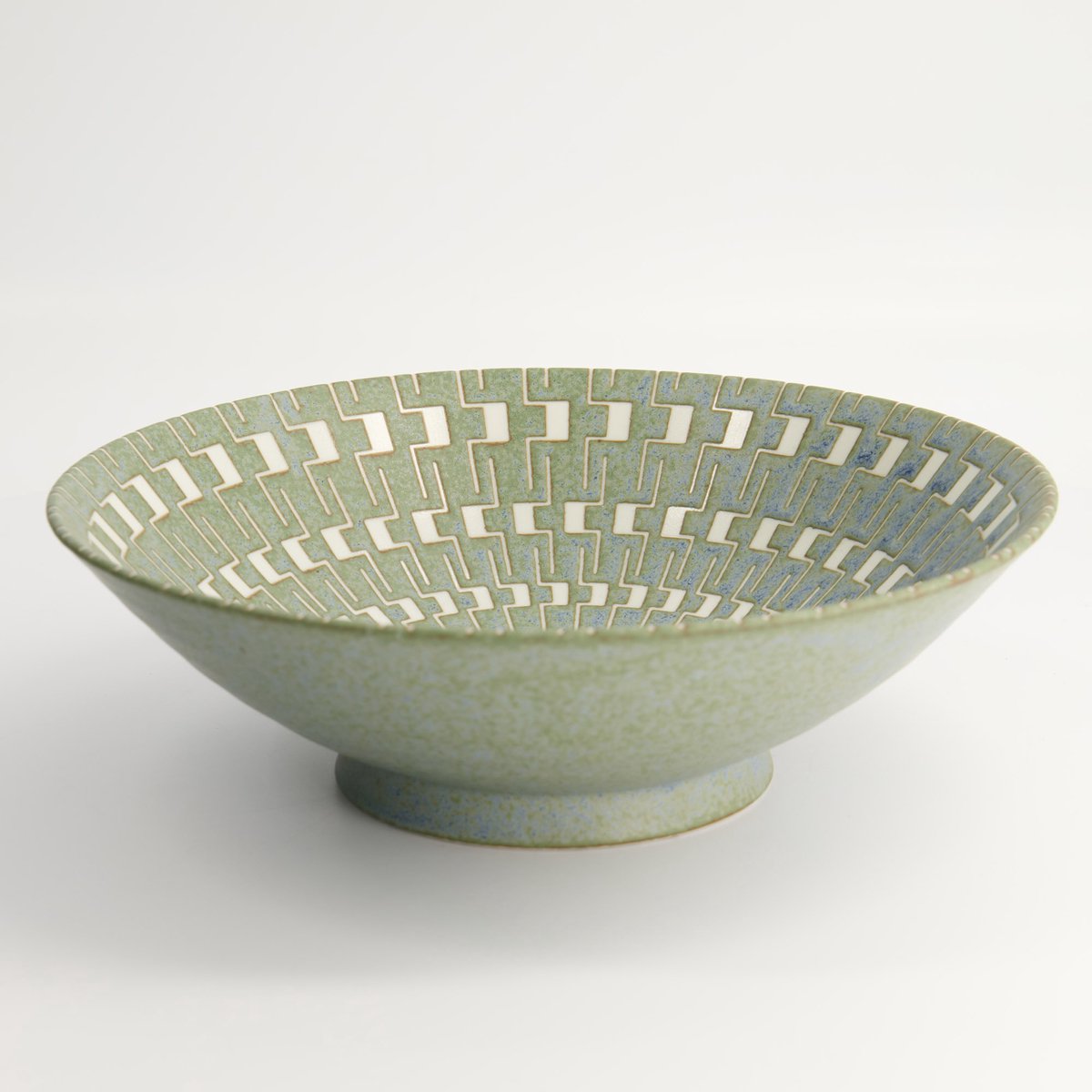 Tokyo Design Studio Mixed Bowls - Green Maze - 25.4x7.8cmh - 1600ml