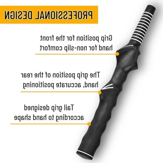 Shopcentral - Golf Grip Training - Swing Trainer - Verbeter je techniek - Zwart - Handige oefenhulp - Ideaal voor golfers - Rubber materiaal van Merkloos — afbeelding 2