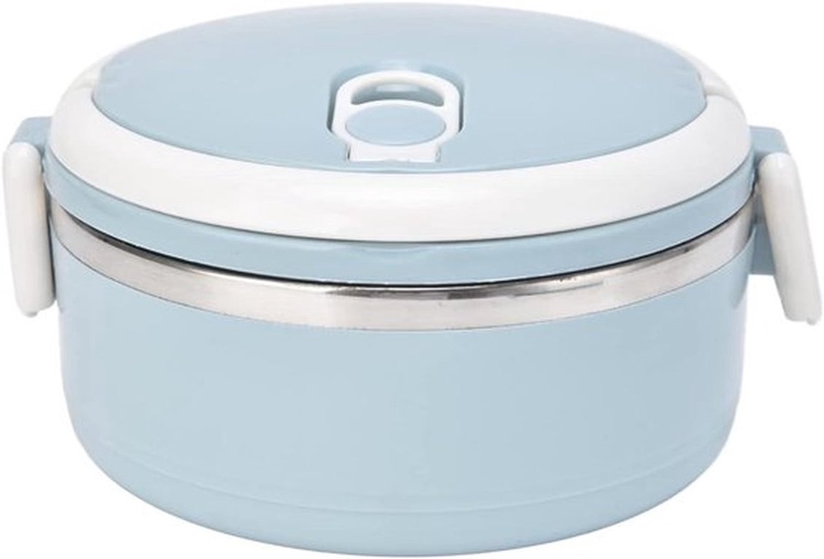 Roestvrijstalen lunchbox met siliconen afdichting voor onderweg - duurzaam en handig