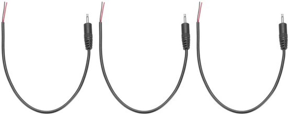 Jackplug vervanging voor oortelefoon en hoofdtelefoon - 2,5 mm - 3 stuks