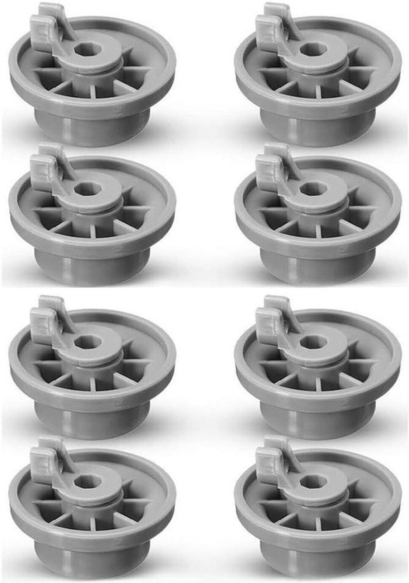 Vaatwasser Onderste Rack Wiel Clips Vervanging - Bosch Neff Siemens - 8 Stuks