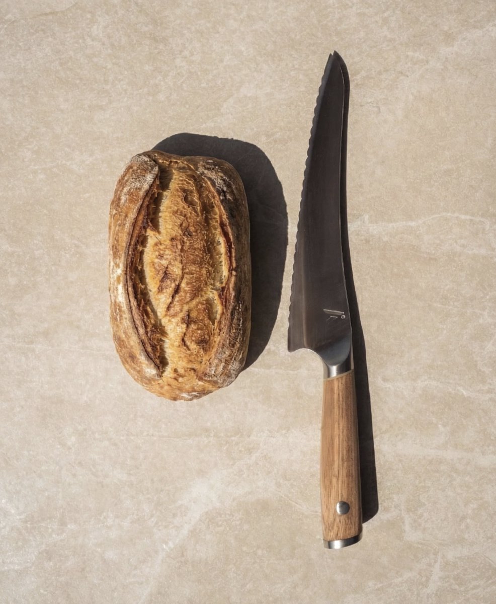 ANGLD F² Crust - Broodmes - 32.1cm - Japans AUS-10 gehard staal - Extra lang scherp
