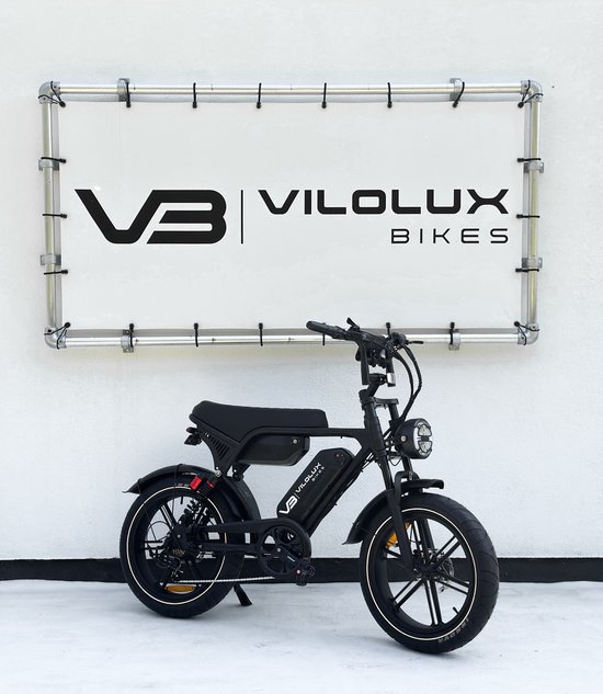 Elektrische fatbike Vilolux Ultra, 2 accu’s, 120 km actieradius, hydraulische remmen, legaal, NFC vergrendeling, 20×4 banden