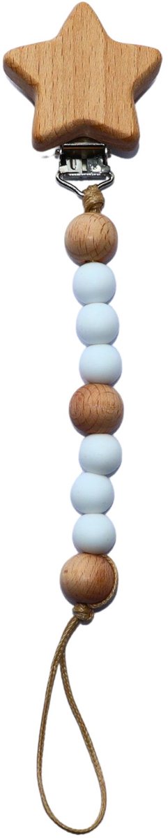 Zibbi Little Star Speenkoord Ivory White – Luxe Siliconen Speenclip – BPA Vrij
