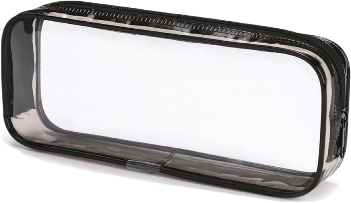 Transparante Pennenhouder PVC Waterdicht Make-up Tasje met Ritssluiting voor School en Kantoor