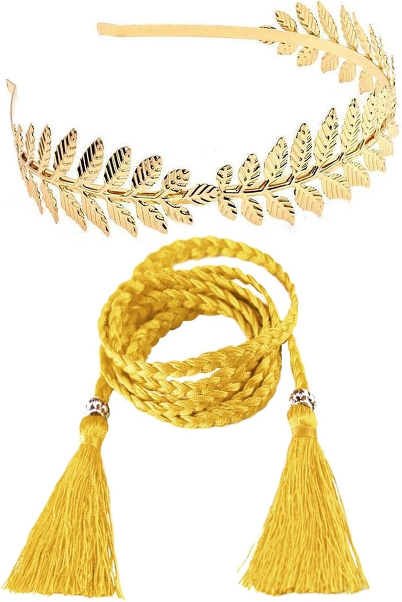 Griekse Godin Kostuum voor Meisjes en Vrouwen met Accessoires Set, Feestkleding voor Themadagen