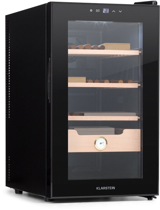 Klarstein El Presidente Humidor met Glazen Deur en Hygrometer