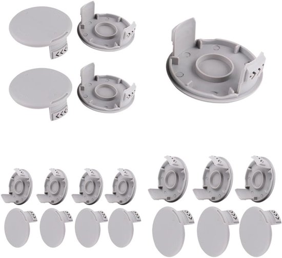 Vervangende Trimmer Spoel Caps, 4 Stuks, Geschikt voor Draadloze Trimmers, Onderdeel voor Tuinonderhoud en Tuinieren — afbeelding 4