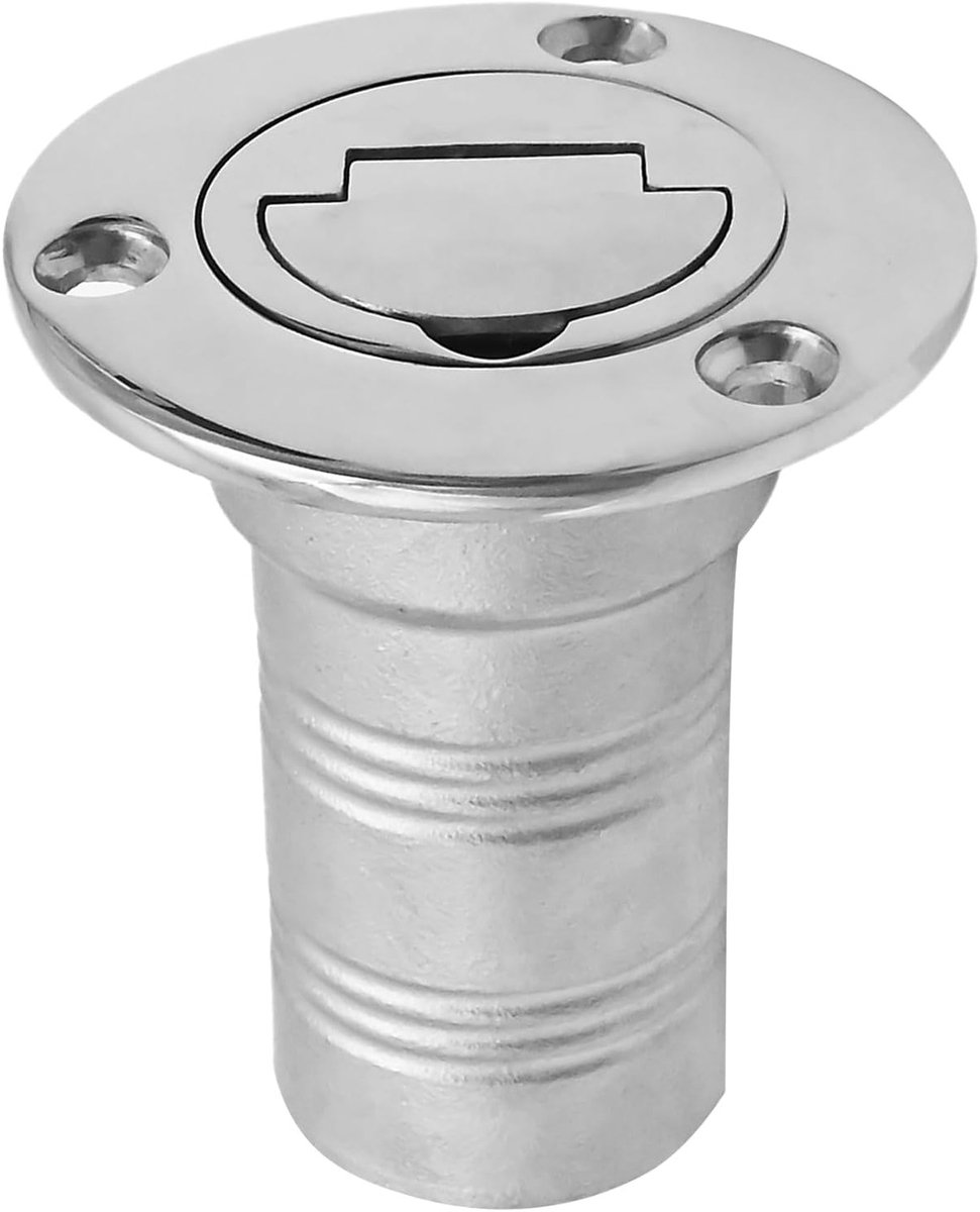 38 mm brandstofvulling voor boten, roestvrijstalen tankdeksel met sleutelsluiting en waterinjectie-aansluiting voor caravans en aanhangers