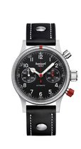 Hanhart Pioneer Mk II Horloge Zwart, zwarte band