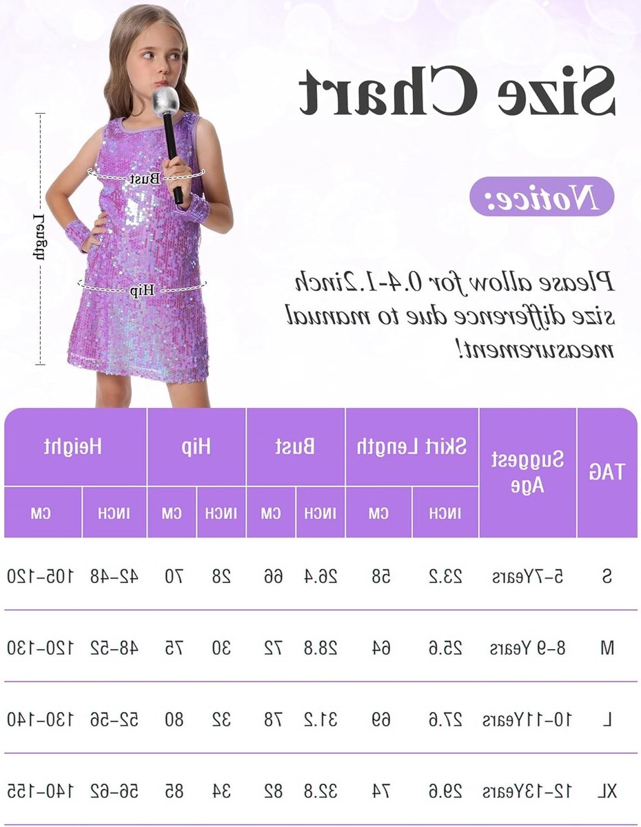 Meisjes Dansjurk met Pailletten en Microfoon voor Podiumoptredens - Hip Hop Jazz Kleding voor 5-13 Jaar, Glanzende Street Dance Outfit — afbeelding 5