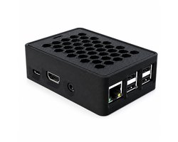 Behuizing Geschikt voor Raspberry Pi 3 Model B / 3B+ – Ventilatie Case met Honeycomb Design – Mini Computer Behuizing – Zwart