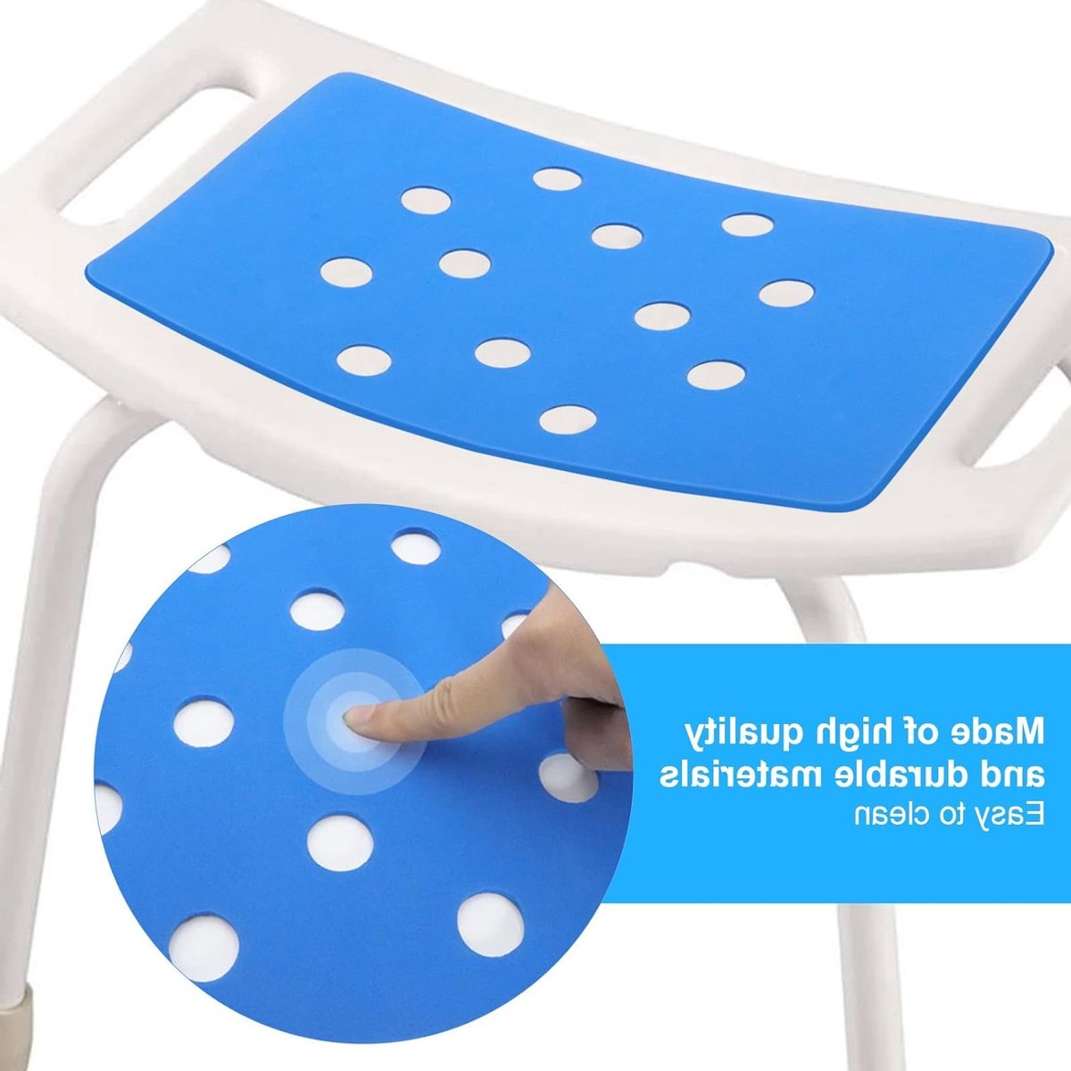 Comfortabele Douchekruk Kussen - Warmtebehoud en Antislip Design voor Badstoel, Waterdicht en Draagbaar, Ideaal voor Ouderen en Personen met Beperkingen