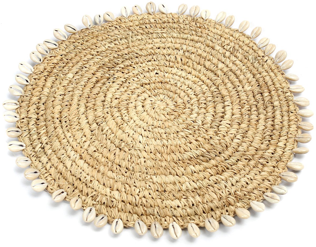 The Raffia Shell Pan Coaster