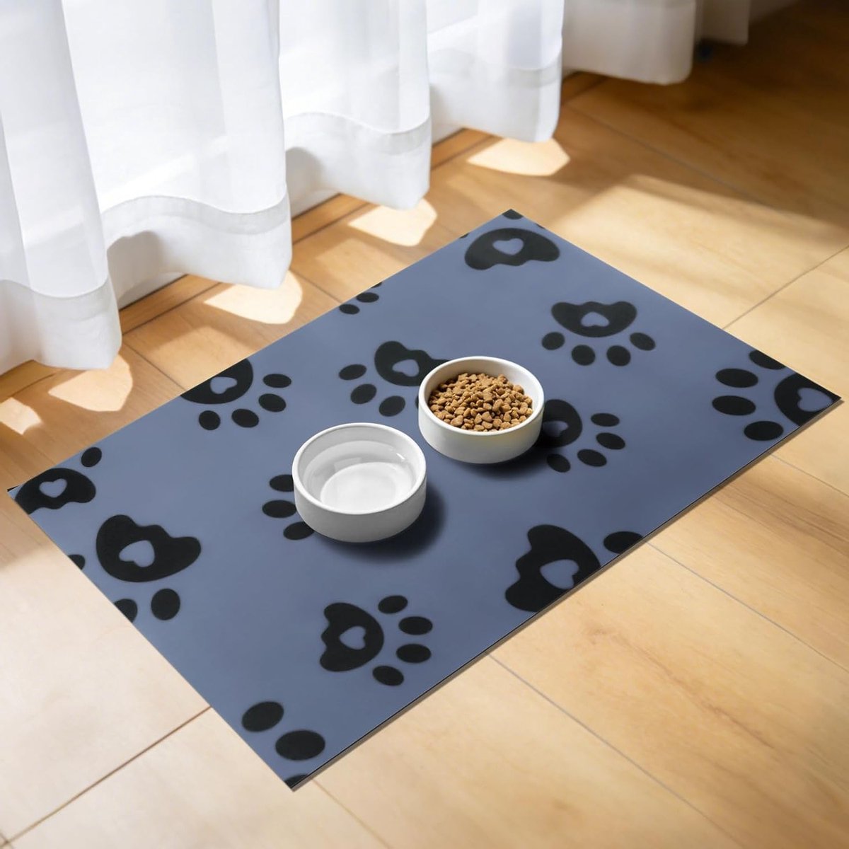 Absorbente Voer Mat 30x50cm voor Honden en Katten, Waterdicht, Vlekbestendig en Antislip, Ideaal voor Voerbakken