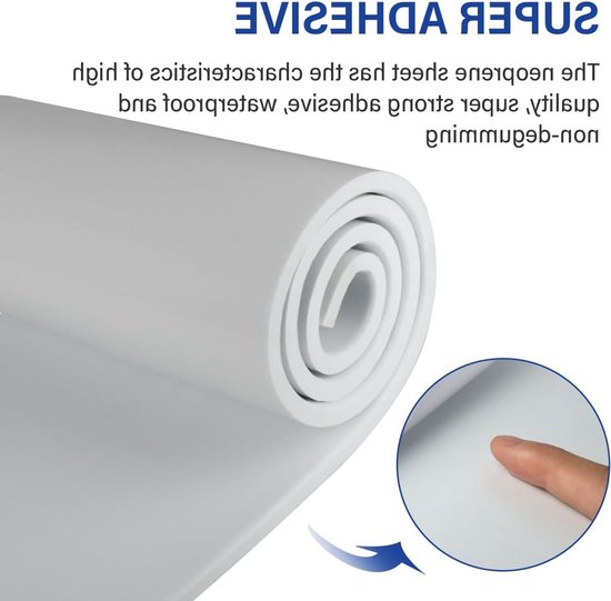 Zelfklevende Foam Rol 300mm x 3mm x 1.5m - Multifunctionele Neopreen Foam Sheet voor DIY, Geluiddemping en Isolatie — afbeelding 3