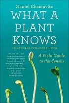 Boek kaft met de titel 'What a Plant Knows' in witte letters, met afbeeldingen van spruiten.