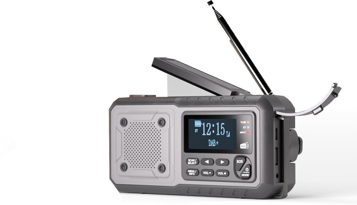 Bouwradio met Accu - Noodradio - DAB
