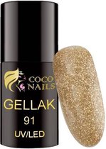 Coconails Gellak Glitter Gold 5 ml (nr. 91)