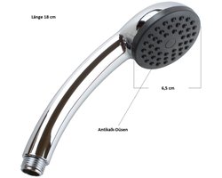 Sanixa JL12AC design handdouche met antikalksproeiers | ABS verchroomd | Antikalk | Douchekop douche douche douche douchekop | Badkameraccessoires