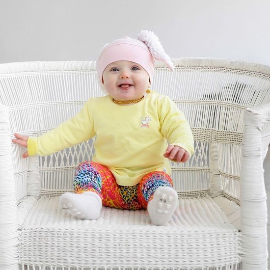 Meisjes legging - Regenboog kleuren - Kinderlegging - maat 110/116 — afbeelding 2