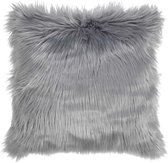 Dutch Decor MEES - Sierkussen 45x45 cm - mist - lichtgrijs - fluffy - superzacht - Inclusief binnenkussen