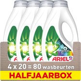 Bol.com Ariel Vloeibaar Wasmiddel +Touch Van Lenor Unstoppables Color - 4 x 20 Wasbeurten aanbieding