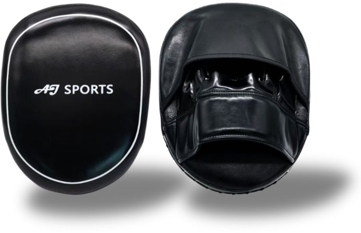 AJ-Sports Handpads - Boks Pads - Stootkussens - Pads Boksen - Trapkussen - Boksen - Kickboksen - Boks - Zwart - 2 Stuks