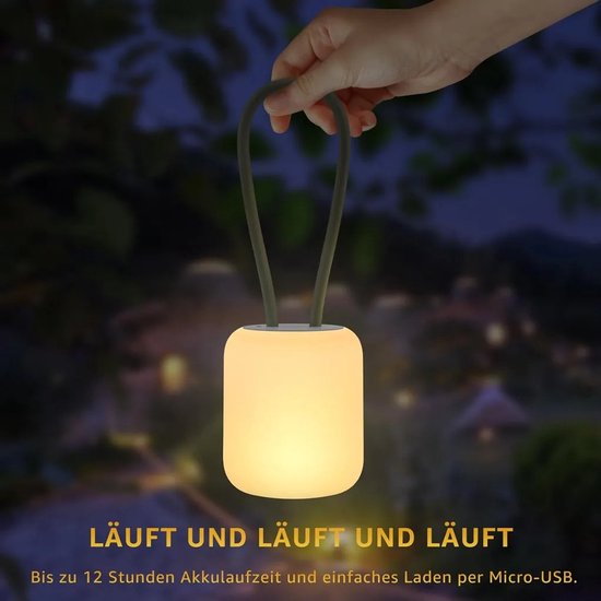Camping LED Licht - Oplaadbaar - Warm-Fel - Tent Verlichting -Lampjes - Lampenslinger - Kampeerlamp - Tentlamp-groente — afbeelding 3