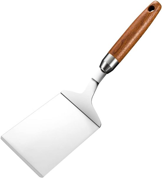 Spatule professionnelle en acier inoxydable ZVD - Pour crêpes, grillades et plancha
