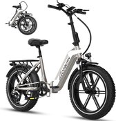 Vélo électrique Evercross EK6 - 20 * 4,0 pouces Fat Tire City Commuter EBike avec batterie au lithium amovible 48V 15Ah - Vélo électrique de montagne pliable avec moteur 250W - 7 vitesses - IP54 étanche