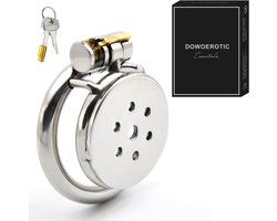 DOWO® - Mini Locker - Kuisheidskooi- Chastity cage - Peniskooi - Staal - 50 mm