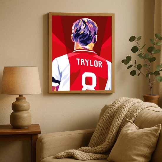 BDHcdfAJGf Abstracte neon voetbalposters en prints foto woonkamer woondecoratie voetbal muurkunst jongens slaapkamer muur canvas schilderij 50 x 70 cm x 3, niet ingelijst