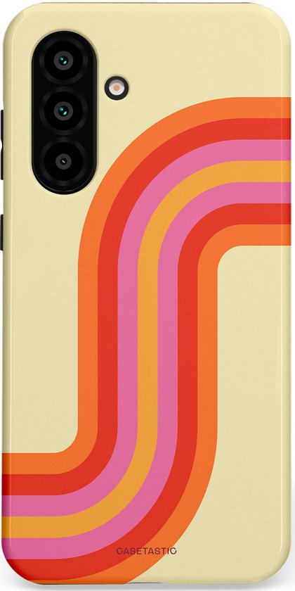 Casetastic Hoesje Geschikt voor Samsung Galaxy A56 / A36 - Stijlvolle Beschermende Duo-layer Case - Retro bocht
