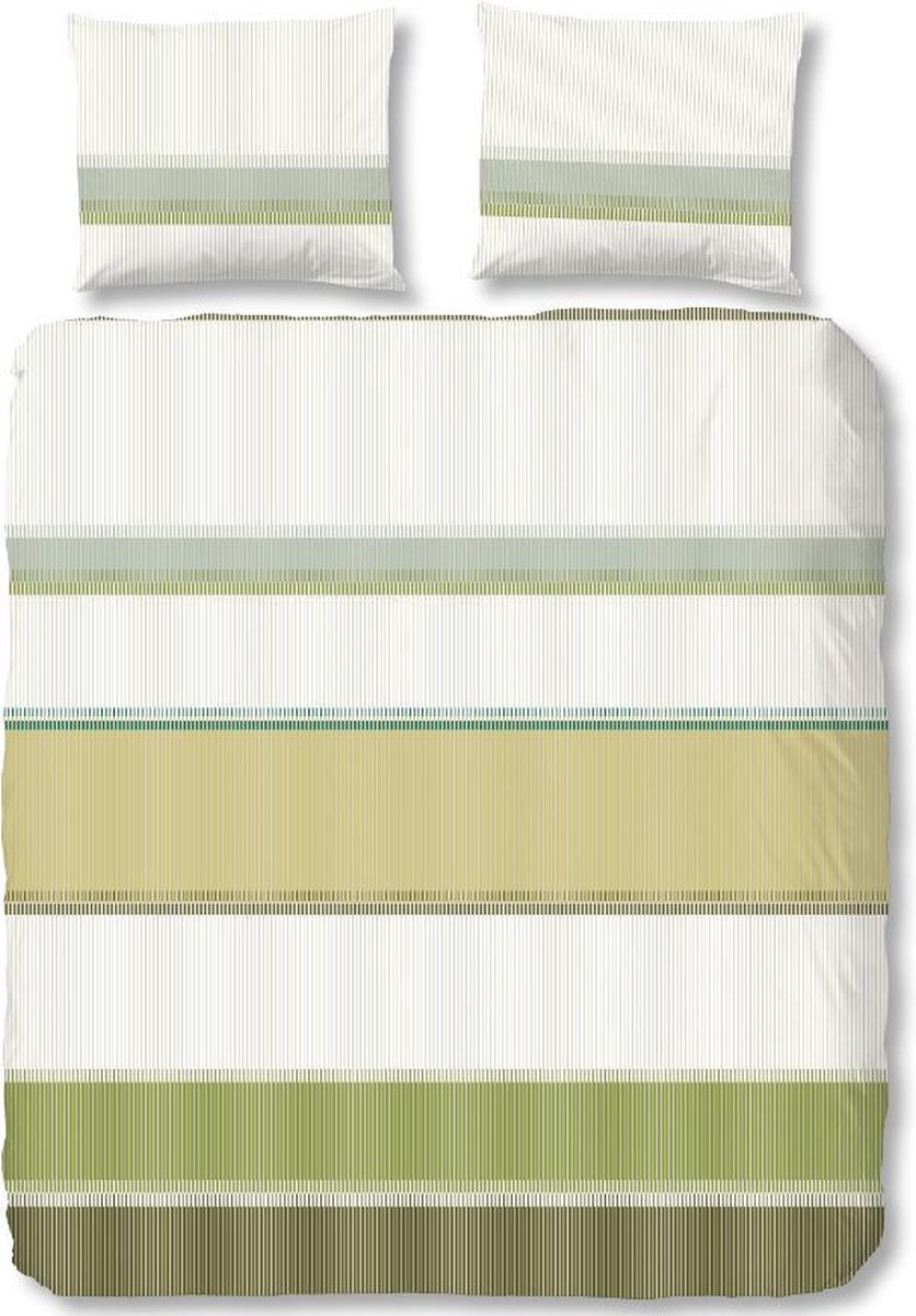 Good Morning Arie - Dekbedovertrek - Tweepersoons - 200x200/220 cm + 2 kussenslopen 60x70 cm - Groen