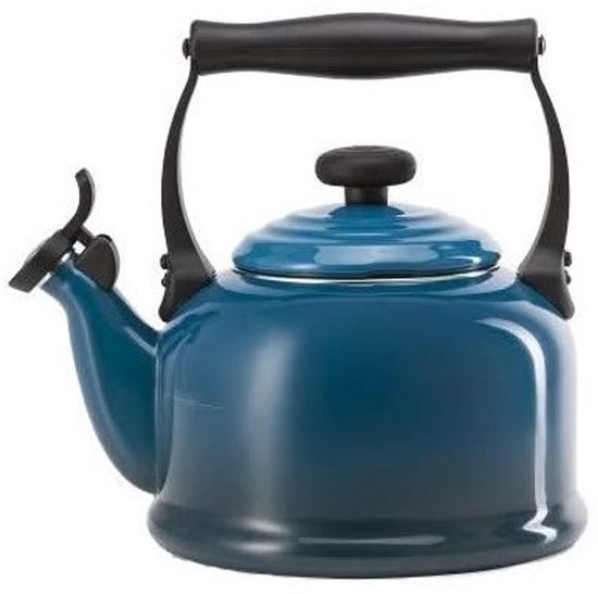 Le Creuset Fluitketel Tradition - Deap Teal - 2.1 liter - inductie geschikt -