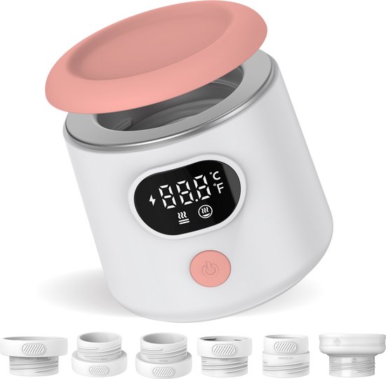Mammie GO Draagbare Flessenwarmer Onderweg - Draadloos - Incl 6 Adapters - - A. Vos en Zoons B.V