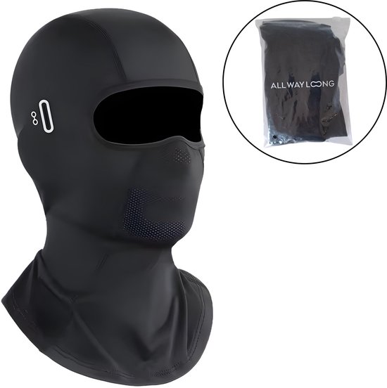 Bivakmuts - Helmmuts - Ski Mask - Balaclava - geschikt voor Fiets / Scooter / Motor - Fietskleding Winter - Zwart — afbeelding 3