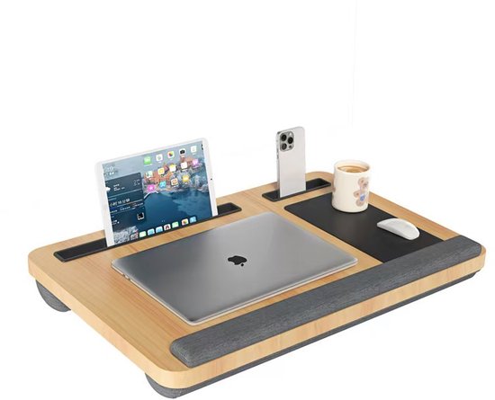 Ceruzo Laptopkussen met Polssteun – Schoottafel - Bedtafel – 15.6 inch