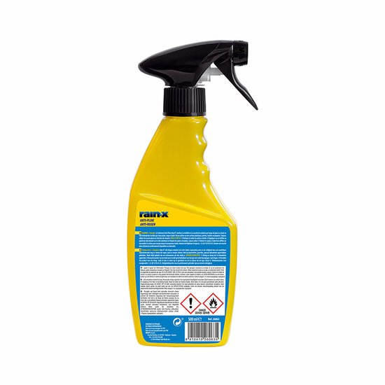 Rain-X Anti-Regenspray Glasreiniger 500ml – Reiniging & Bescherming in één – Regen Parelt Direct Af – Voor Alle Glasoppervlakken