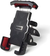 NO-EFFORT Robuuste Telefoonhouder Fiets – Universele GSM Houder - Geschikt voor o.a. Fatbike, Scooter en Fiets - 360° Draaibaar Universeel Verstelbaar – Fietshouder – Verstelbare Fietshouder