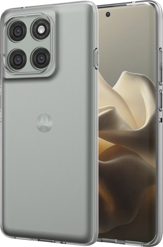 Étui Cazy avec cordon pour Motorola Edge 60 Pro - Étui flexible - Transparent