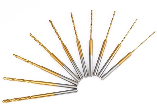 Conjunto De 50 Mini Brocas Helicoidais De 1 Mm/ 1,5 Mm/ 2