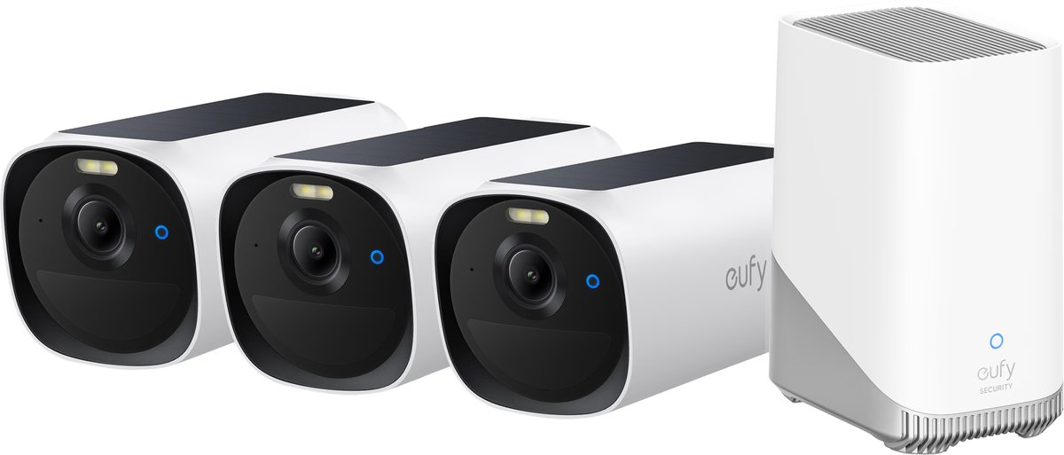 eufy E40 3-CamSet Draadloze Outdoor Beveiligingscamera met